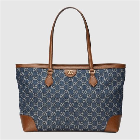 Gucci: Blue Ophidia GG Bag 